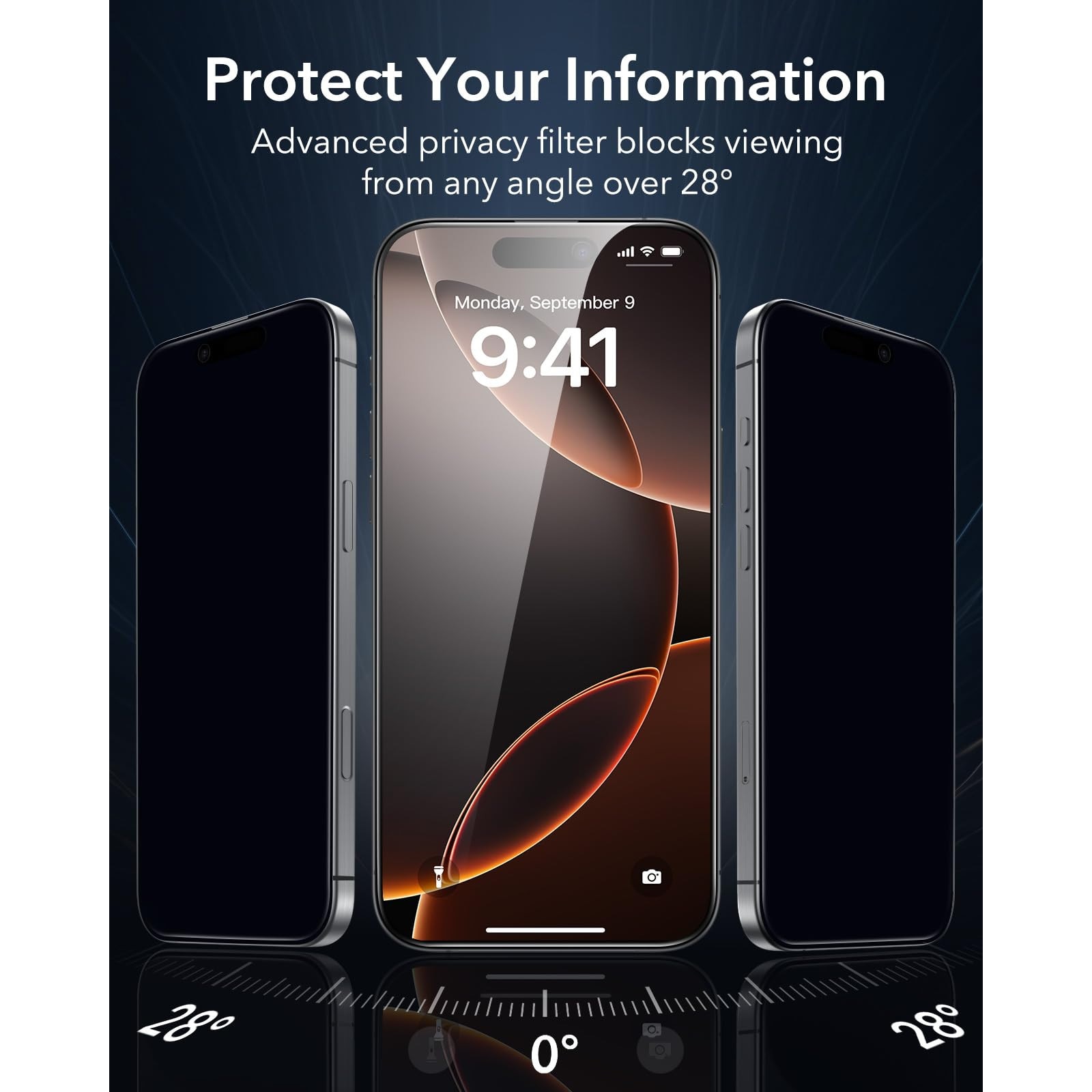 Set 2 Folii Protectie Privacy pentru iPhone 17 Promax, Sticla Temperata 9H+, Claritate Super HD, Tratament Oleofob si Anti-Amprente