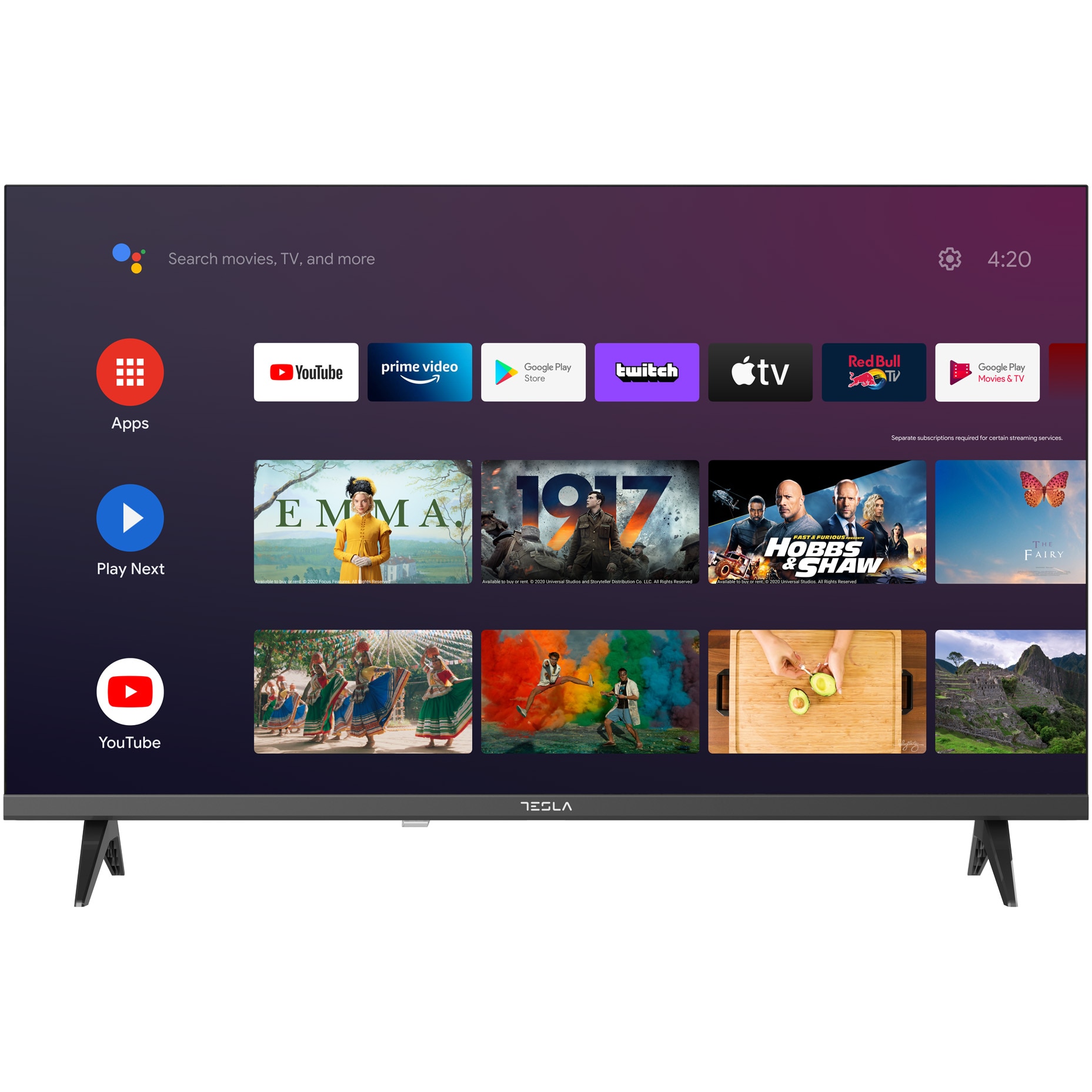 Televizor Tesla LED 32E635BHS, 81 cm, Smart Android, HD, Clasa E