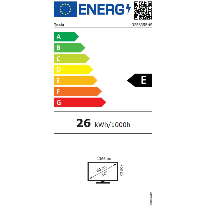 Televizor Tesla LED 32E635BHS, 81 cm, Smart Android, HD, Clasa E