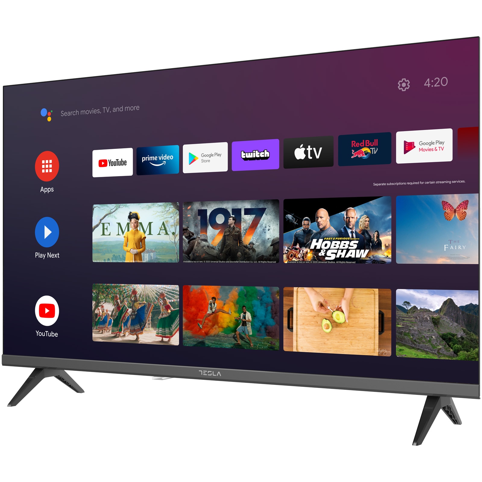 Televizor Tesla LED 32E635BHS, 81 cm, Smart Android, HD, Clasa E