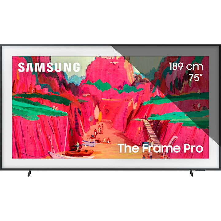 Televizor SAMSUNG Neo QLED The Frame Pro 75LS03FW, 189 cm, Smart, 4K Ultra HD, Clasa G (Model 2025)