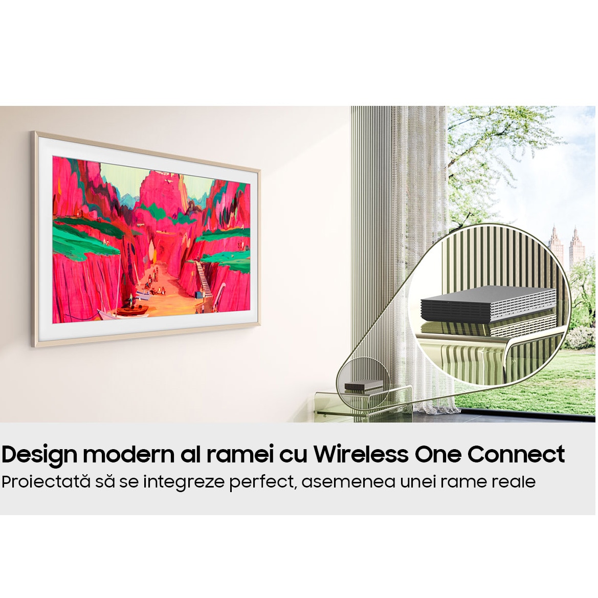 Televizor SAMSUNG Neo QLED The Frame Pro 75LS03FW, 189 cm, Smart, 4K Ultra HD, Clasa G (Model 2025)