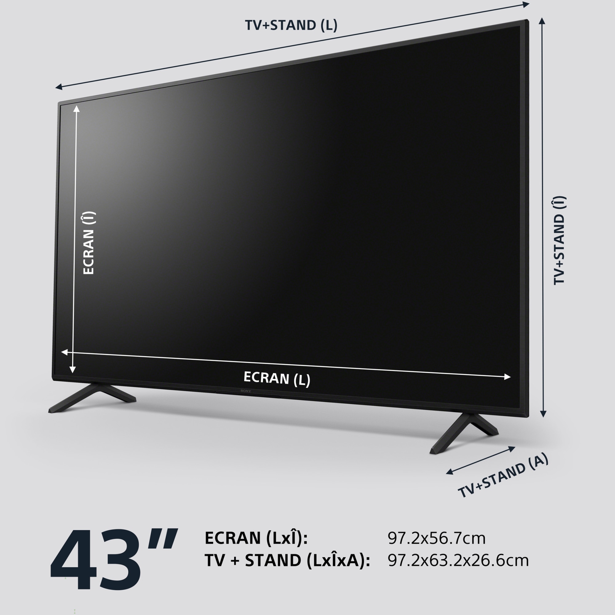 Televizor Sony BRAVIA LED 43X75WL, 108 cm, Smart Google TV, 4K Ultra HD, Clasa G