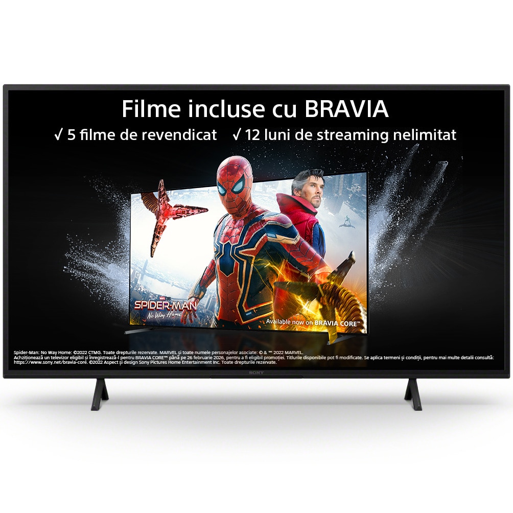 Televizor Sony BRAVIA LED 43X75WL, 108 cm, Smart Google TV, 4K Ultra HD, Clasa G
