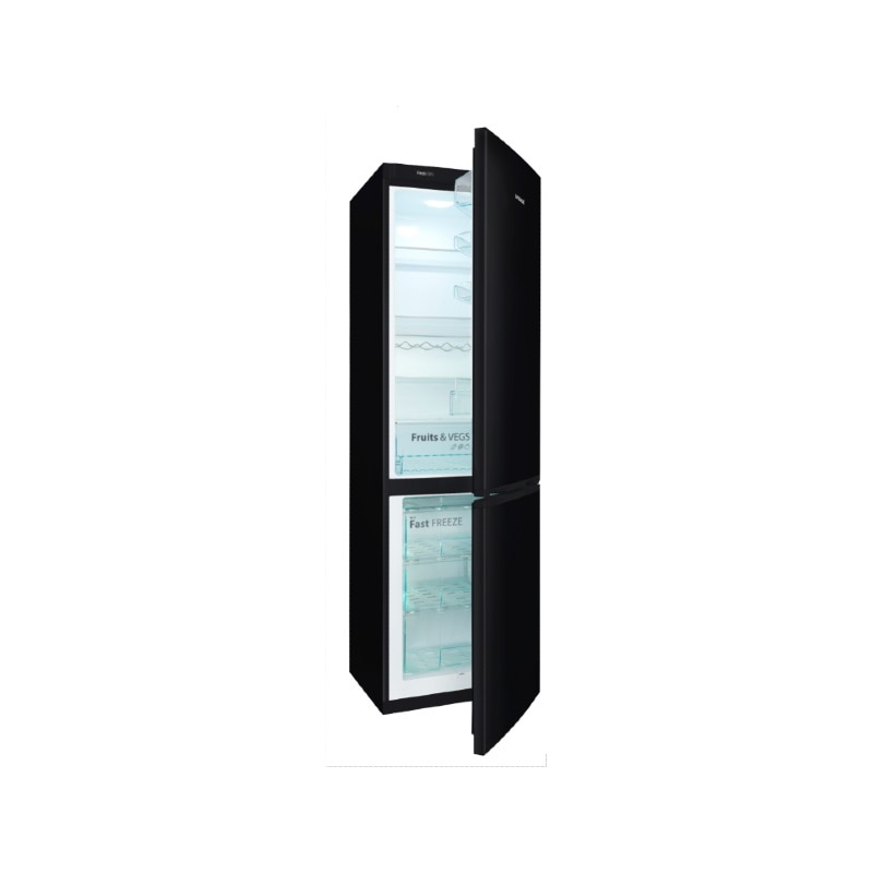 Frigider cu doua usi Snaige RF58SM-S5JJ2F0, Fresh Inn, Clasa F, 310 l, H 200 cm, Negru