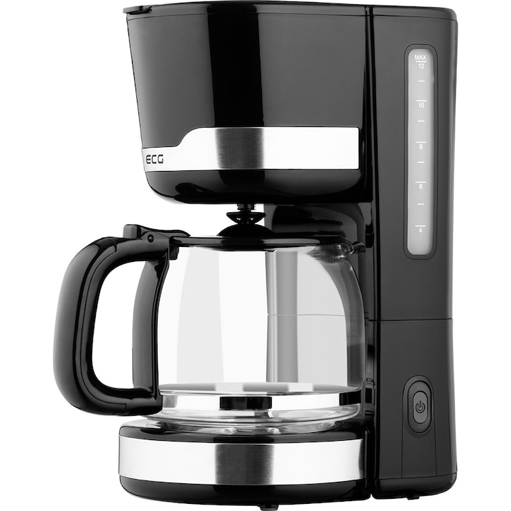 Cafetiera ECG KP 2115 , 1000 W, 1.5 L, 12 cesti, vas din sticla