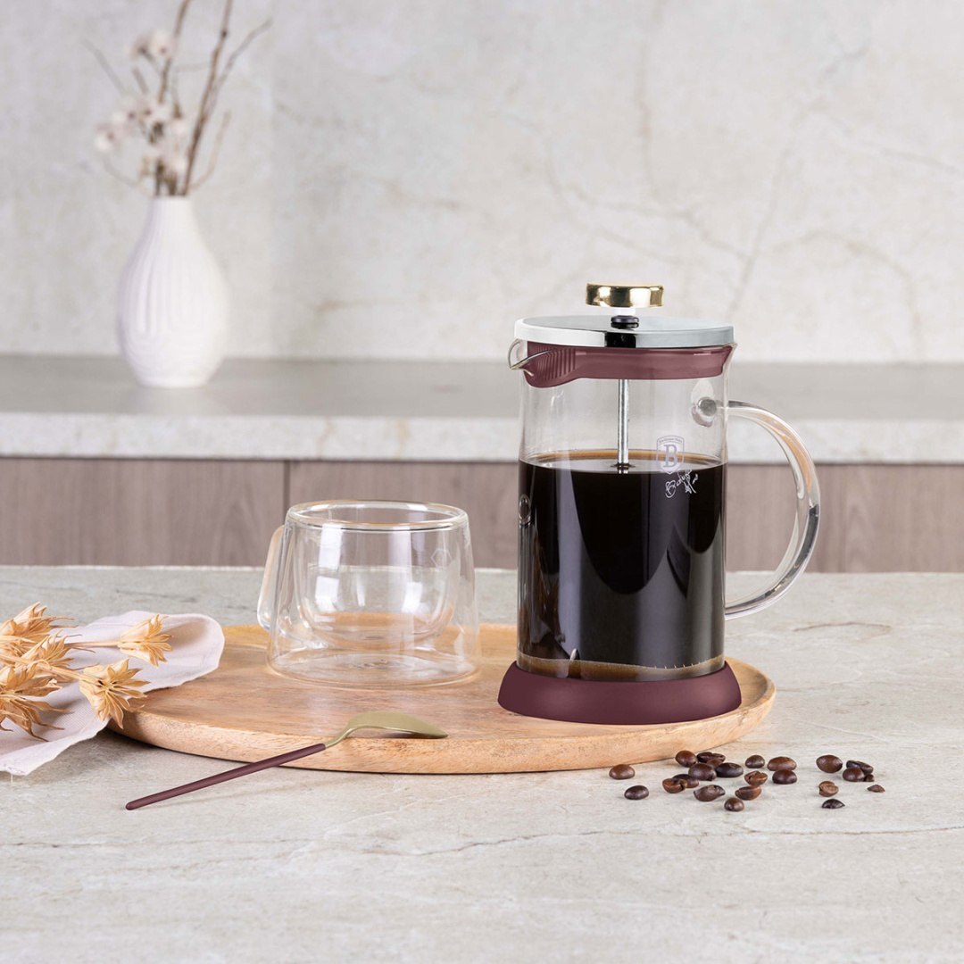 Cafetiera cu piston si ceai 800 ml Berlinger Haus Bh-8585 Leonardo Lumarko!