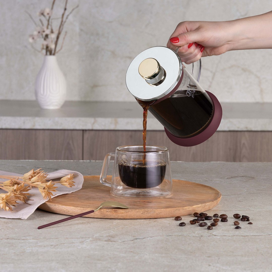 Cafetiera cu piston si ceai 800 ml Berlinger Haus Bh-8585 Leonardo Lumarko!