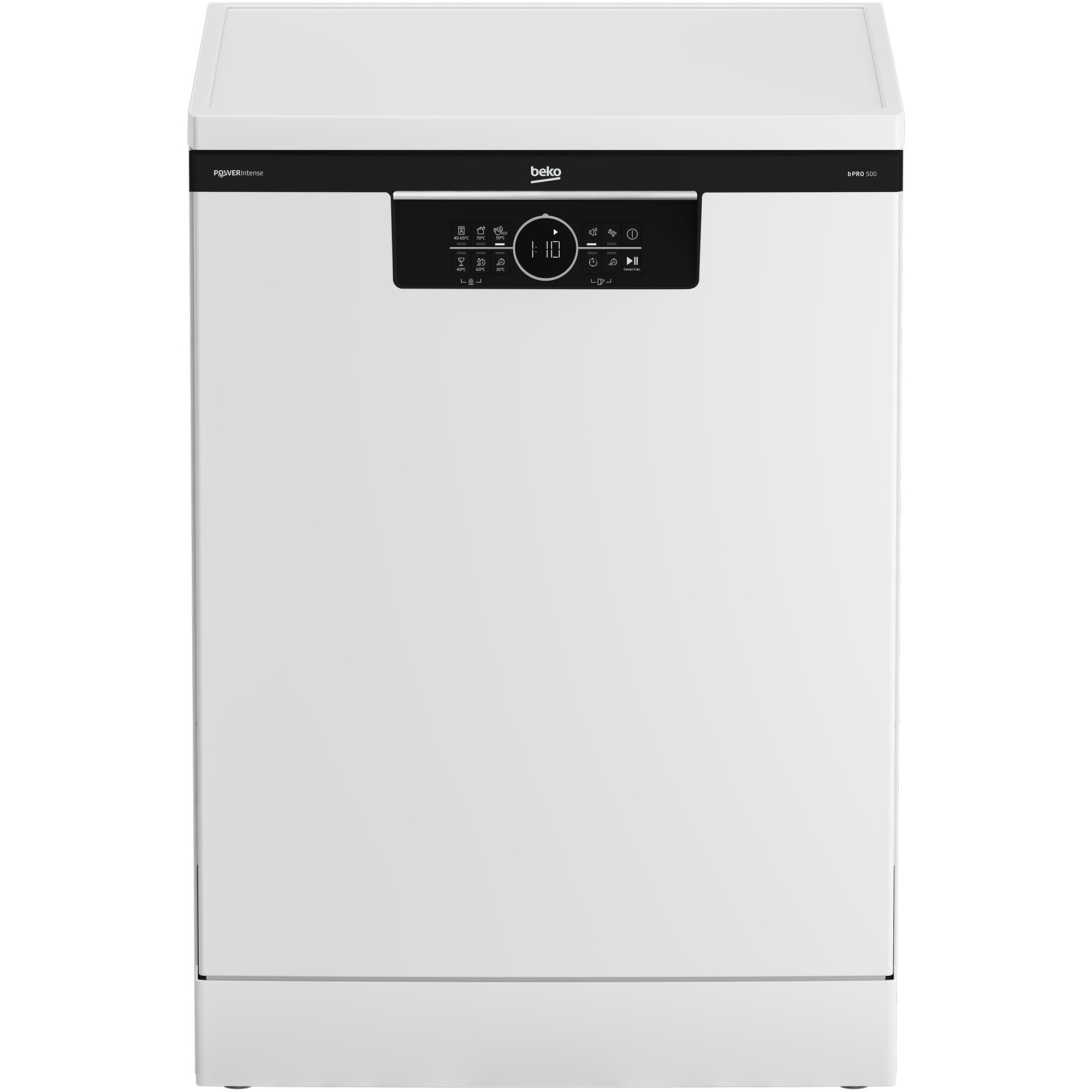 Masina de spalat vase Beko BDFN26450WP, 14 seturi, 6 programe, Clasa B, Display LED, Child Lock, Automatic Door Opening, Alb