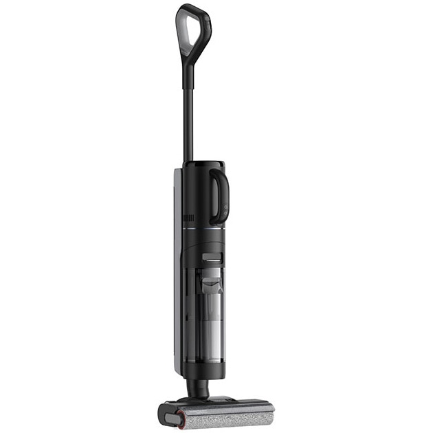 Aspirator vertical umed uscat Dreame H12 Dual HHV4, aspirare, 3 moduri de aspirare, 16000Pa, auto-curatare, capacitate rezervor apa curata/murdara-0.9l/0.7l, baterie 4000mAh, autonomie pana la 60min, 300W, afisaj LED, negru