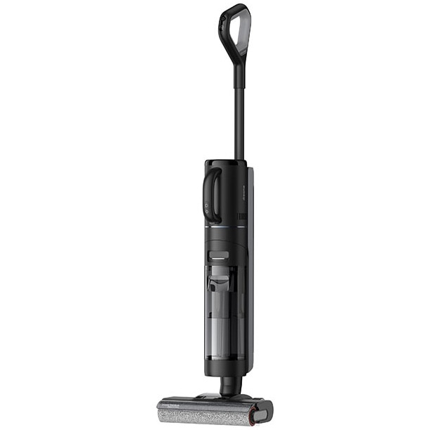 Aspirator vertical umed uscat Dreame H12 Dual HHV4, aspirare, 3 moduri de aspirare, 16000Pa, auto-curatare, capacitate rezervor apa curata/murdara-0.9l/0.7l, baterie 4000mAh, autonomie pana la 60min, 300W, afisaj LED, negru
