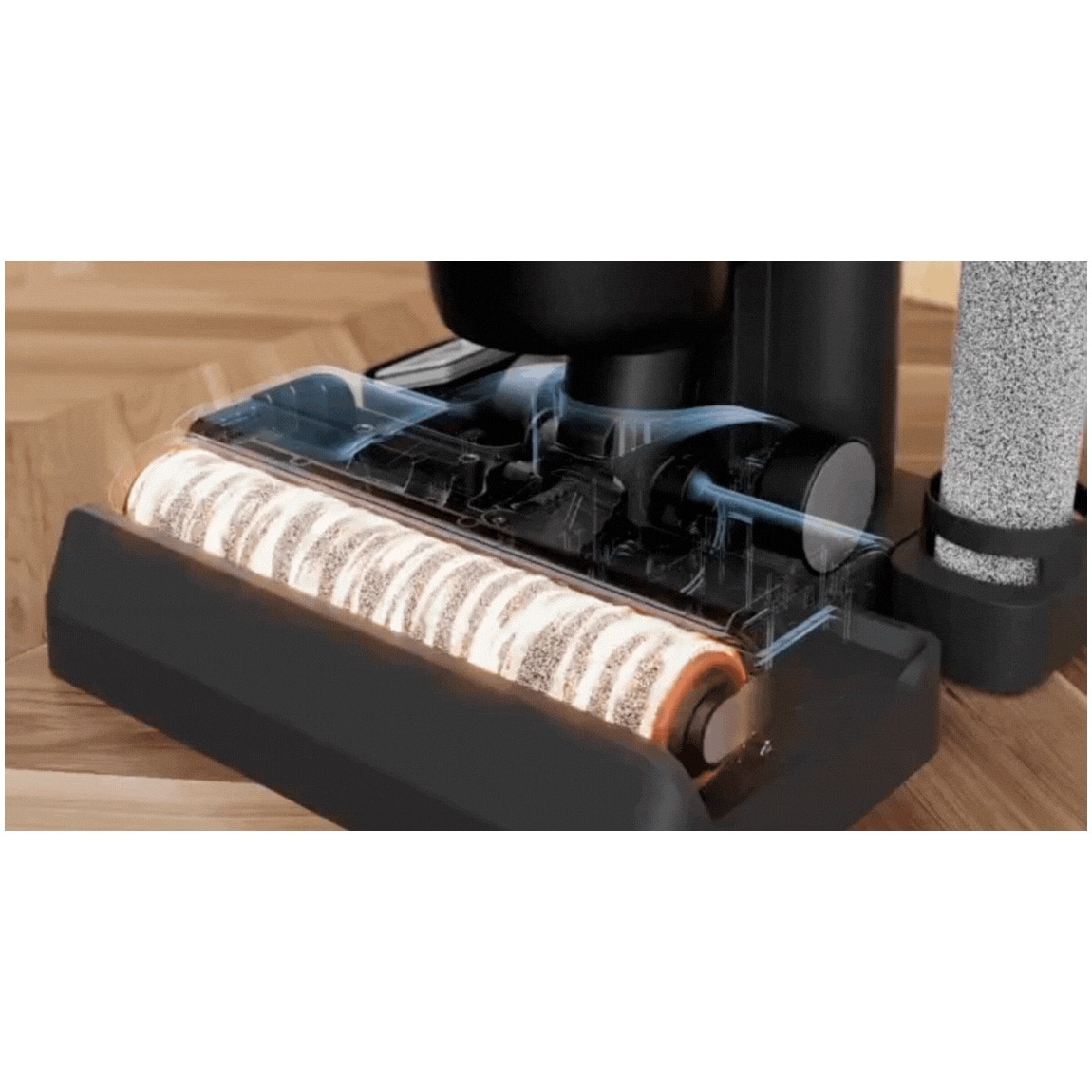 Aspirator vertical umed uscat Dreame H12 Dual HHV4, aspirare, 3 moduri de aspirare, 16000Pa, auto-curatare, capacitate rezervor apa curata/murdara-0.9l/0.7l, baterie 4000mAh, autonomie pana la 60min, 300W, afisaj LED, negru