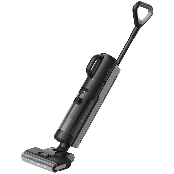 Aspirator vertical umed uscat Dreame H12 Dual HHV4, aspirare, 3 moduri de aspirare, 16000Pa, auto-curatare, capacitate rezervor apa curata/murdara-0.9l/0.7l, baterie 4000mAh, autonomie pana la 60min, 300W, afisaj LED, negru
