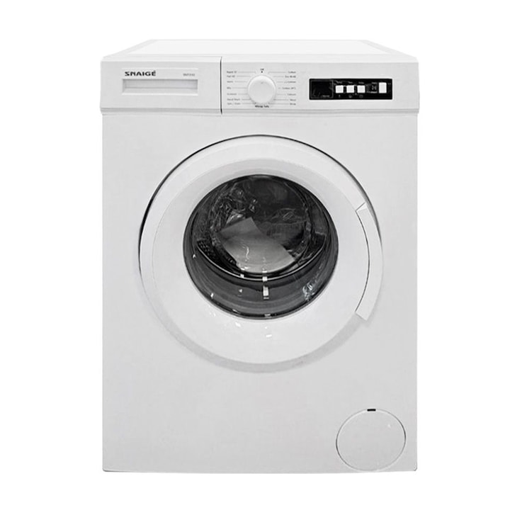 Masina de spalat rufe frontala Snaige SNT-508, 5 Kg, 800 rpm, Reglare temperatura,, 15 programe, clasa D, Alba
