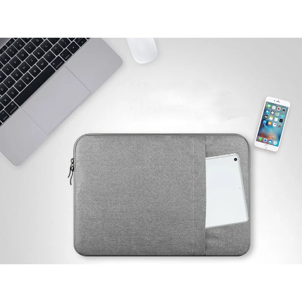 Husa universala pentru laptop 15.6, cu burete antisoc, compatibila laptop Apple MacBook Air, MacBook Pro Touch Bar, Asus, Acer, Dell, Huawei. Neagra