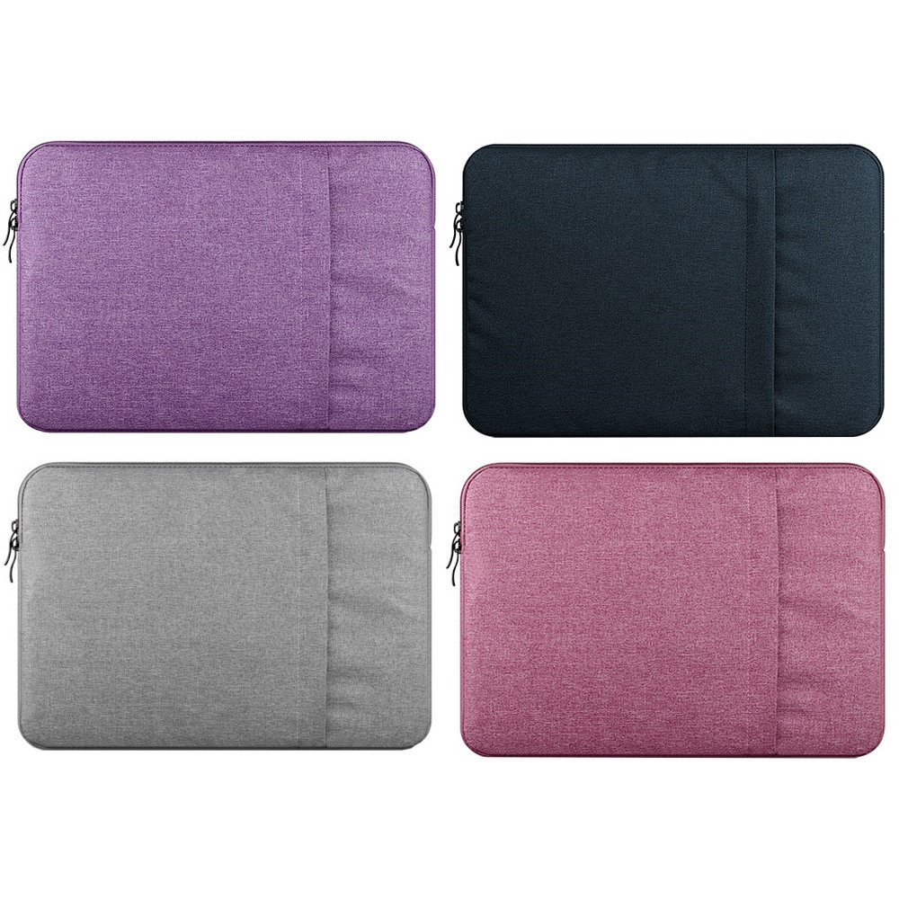 Husa universala pentru laptop 15.6, cu burete antisoc, compatibila laptop Apple MacBook Air, MacBook Pro Touch Bar, Asus, Acer, Dell, Huawei. Neagra