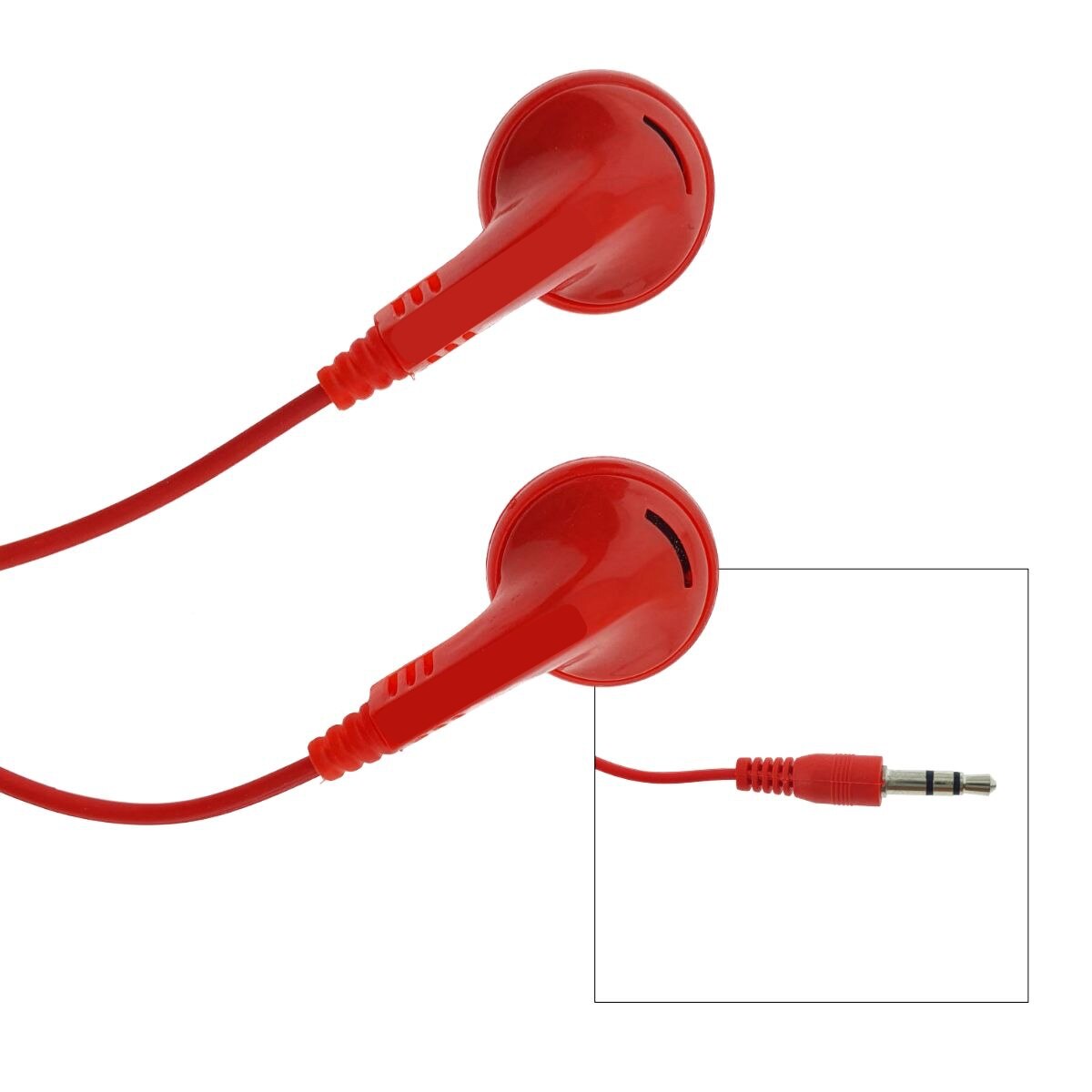 Casti cu volum control si microfon, conector Jack 3.5 mm, Rosu, TCL-BBL6741