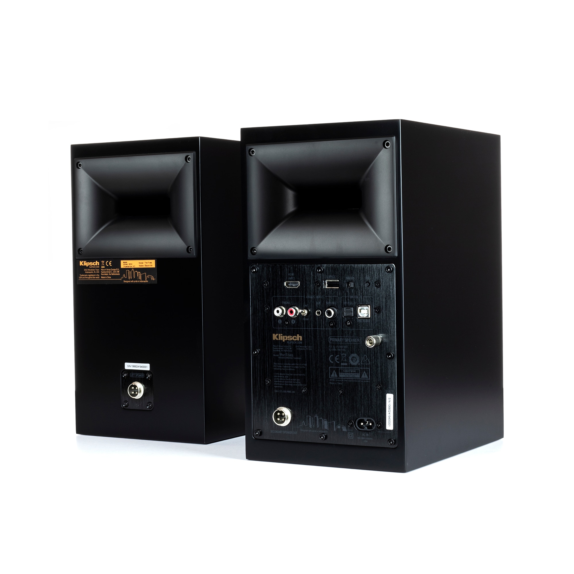 Set 2 Boxe Active Klipsch The Fives, Negru