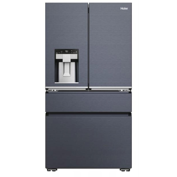 Frigider Haier HFW7918EIMB, No Frost, negru mat, 323l frigider + 278l congelator, dozator apă, control smartphone, 177.5x90.8x75cm