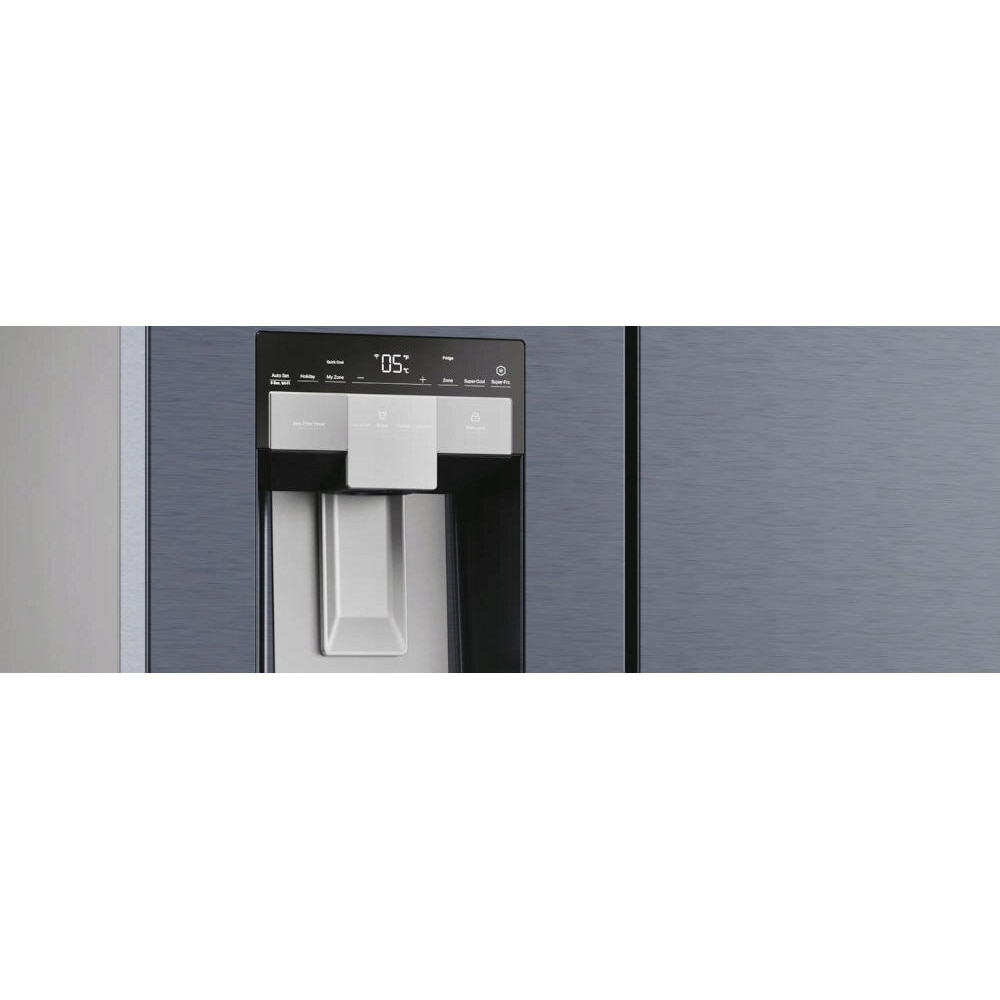 Frigider Haier HFW7918EIMB, No Frost, negru mat, 323l frigider + 278l congelator, dozator apă, control smartphone, 177.5x90.8x75cm