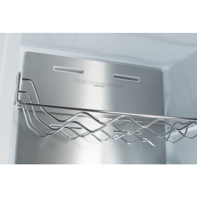 Combina frigorifica VIVAX CF-3781DNF BG, 378L, Clasa E, Total No Frost si No Frost Multi Air Flow, Termostat digital LED, Iluminare LED, Fast Freeze, Avertizare sonora, Usi reversibile, H 197cm, Sticla Neagra