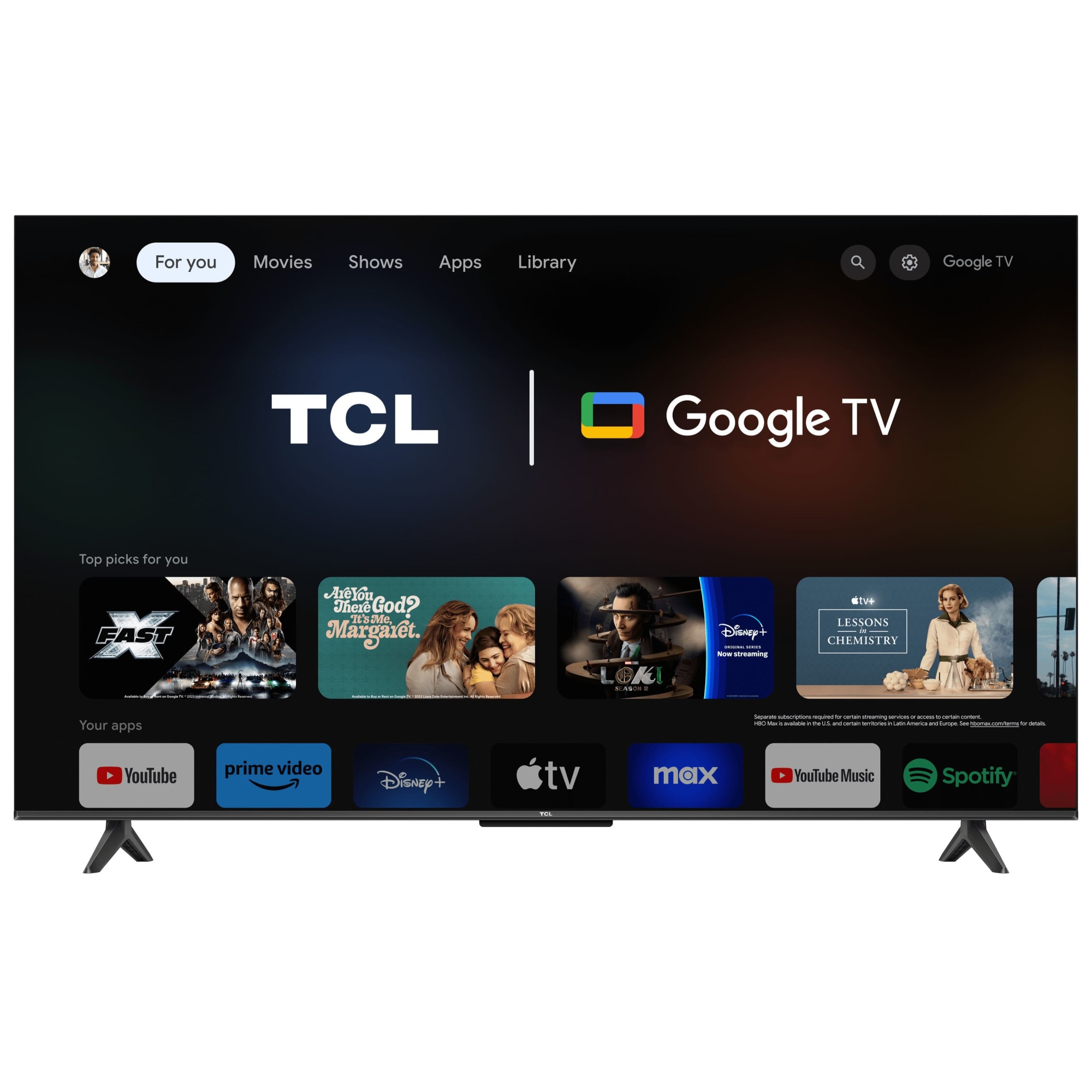 Televizor TCL LED 55V6B, 139 cm, Smart Google TV, 4K Ultra HD, Clasa E