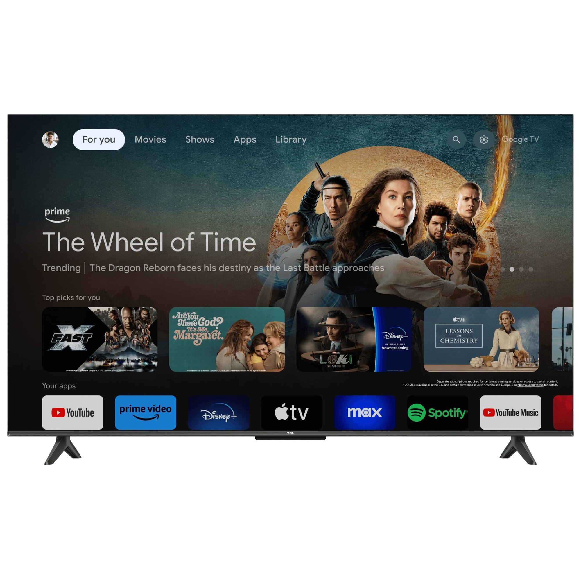 Televizor TCL LED 55V6B, 139 cm, Smart Google TV, 4K Ultra HD, Clasa E