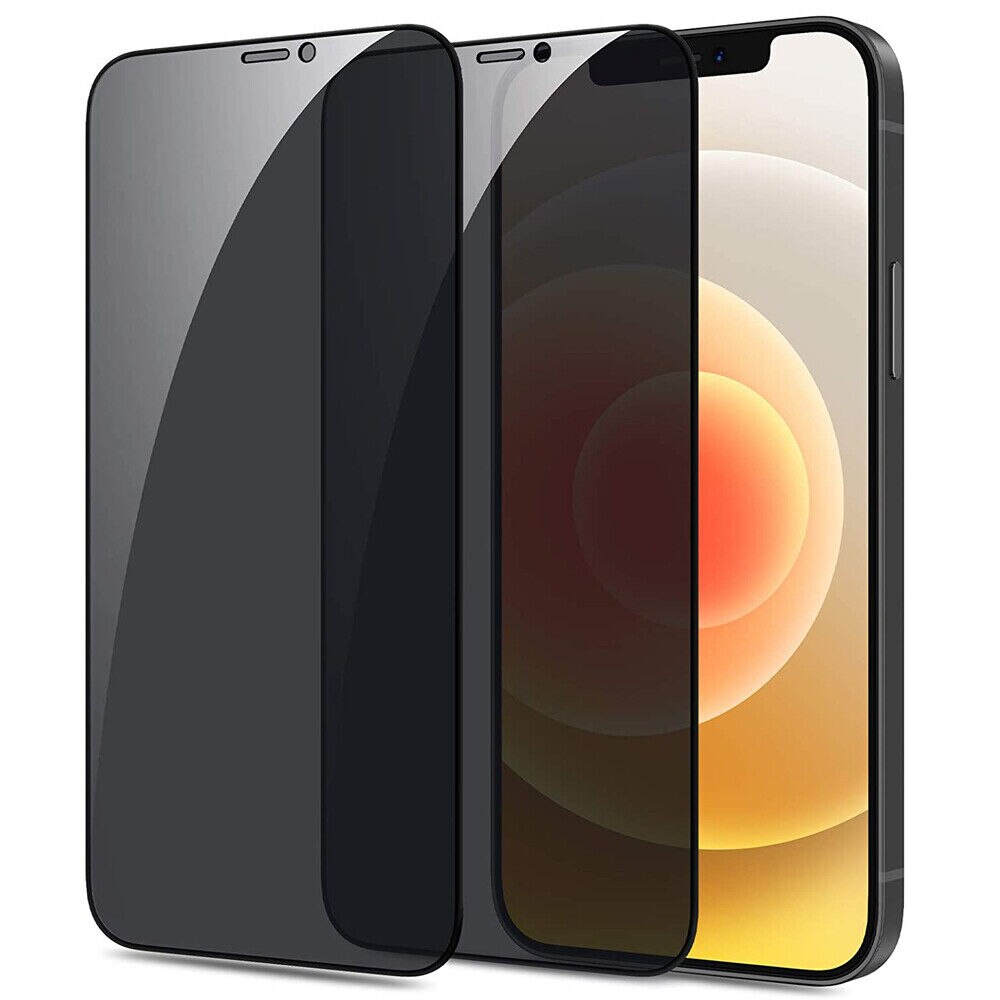 Folie Privacy compatibila cu iPhone 12 Mini, Full Cover, 6D, Calitate Premium, Black