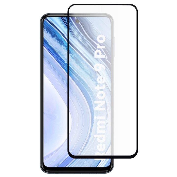 Folie Sticla Premium pentru Xiaomi Redmi Note 9s / Note 9 Pro / Poco X3 NFC, 5D, Full Glue, Negru