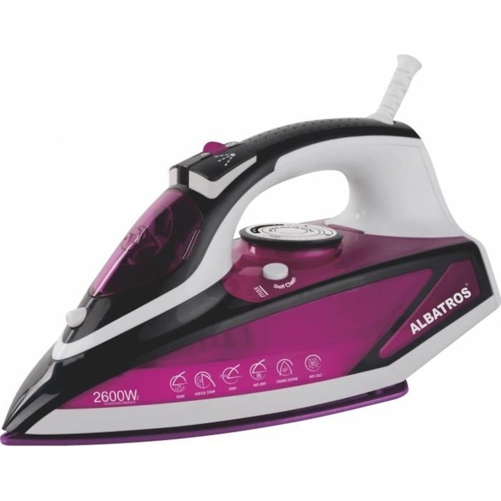 Fier de calcat Albatros Fuchsia Talpa ceramica 2600W, rez 450 ml