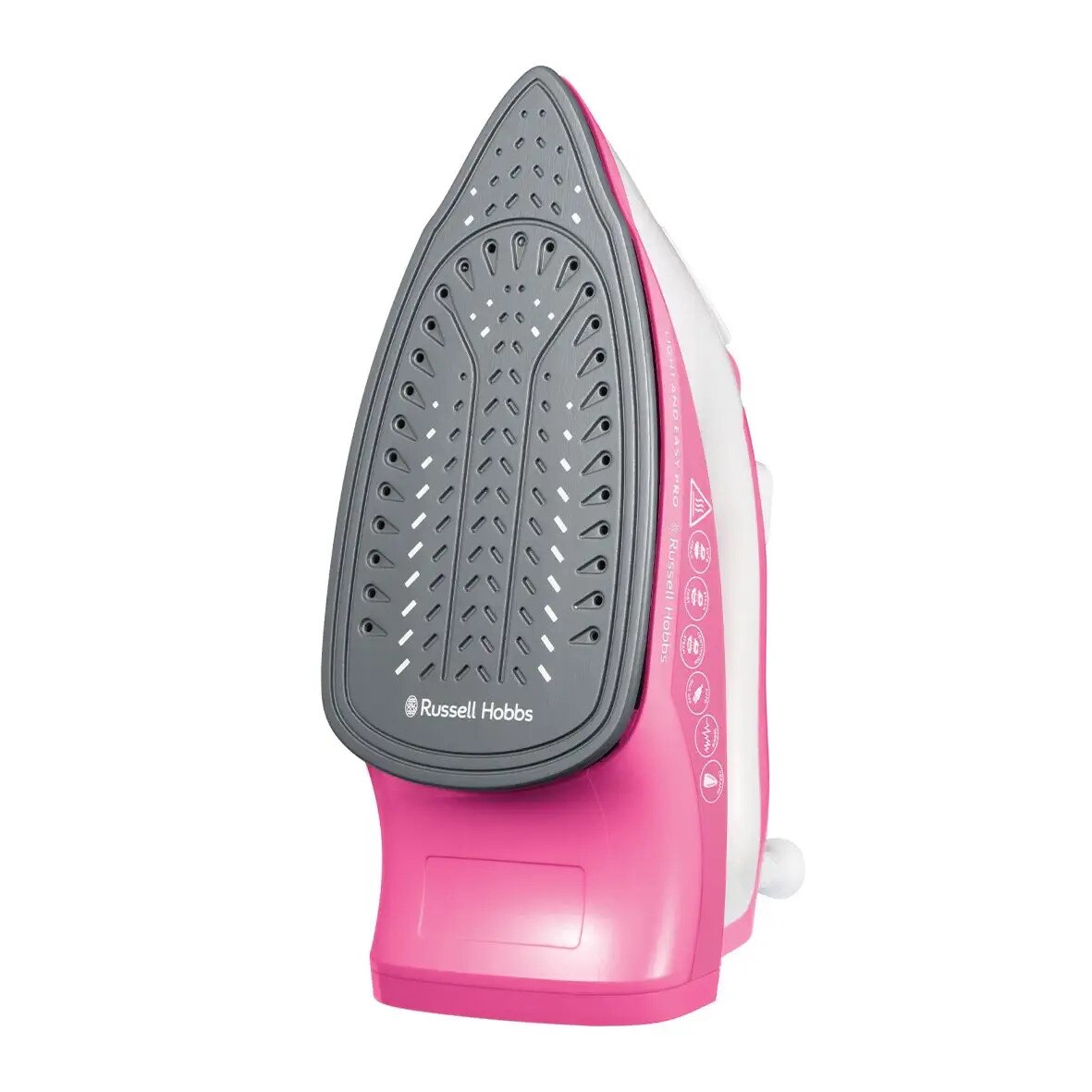 Fier de calcat Russell Hobbs Light & Easy Pro 26461-56, talpa ceramica, 2600 W, 130 g/min, roz/alb