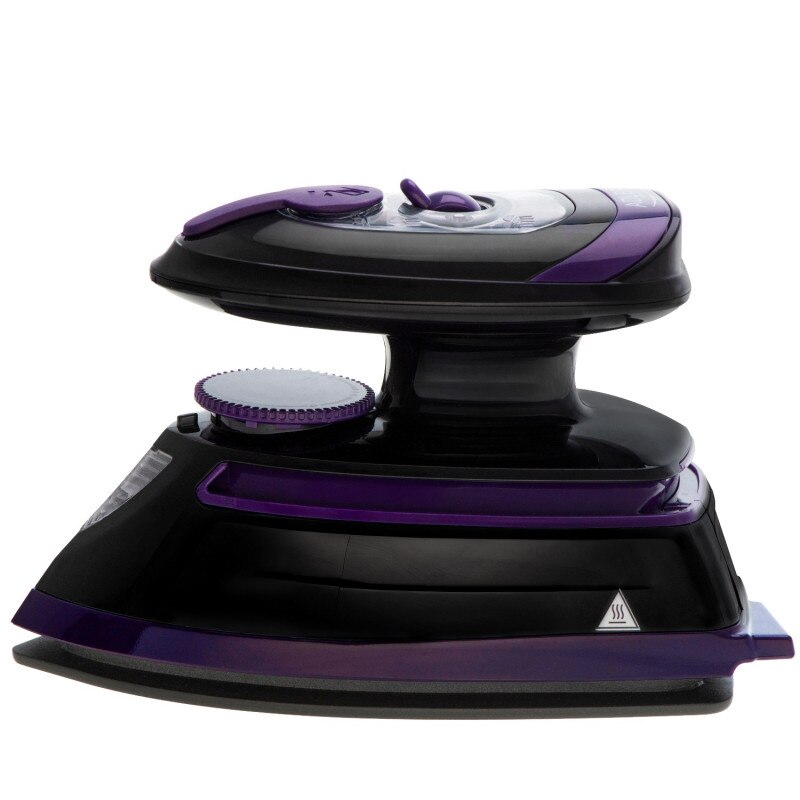 Fier de ca lcat cu abur de calatorie Adler AD 5049, 420 W, 30 ml, Placa ceramica, Abur/uscat, Negru/Violet