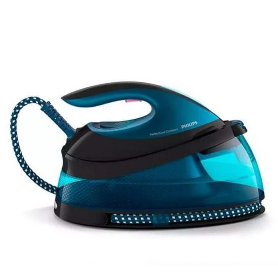 Statie de calcat cu boiler, PerfectCare Compact cu abur, GC7846/80 Talpa SteamGlide si tehnologia OptimalTemp, 6.5 bari, Abur