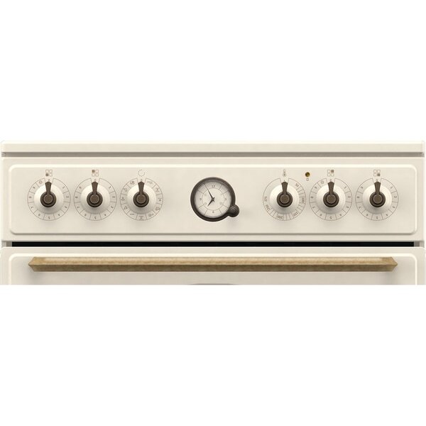 Aragaz GORENJE GECS6B70CLI, 4 arzatoare, Electric, L 60 cm, Airfry, Gatire asistata cu abur, Grill, Bej
