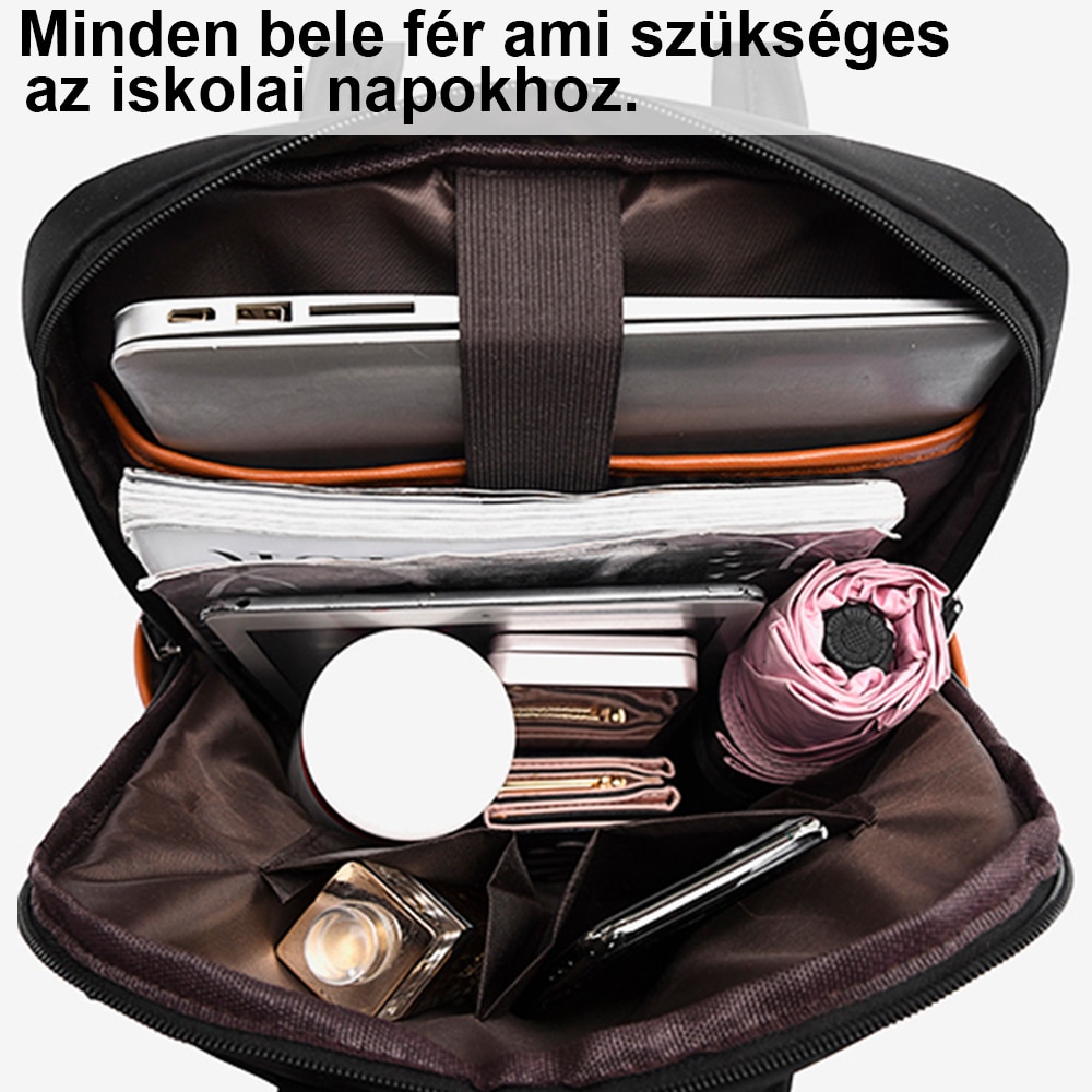 Rucsac laptop, Dollcini, Alb, 15.6''