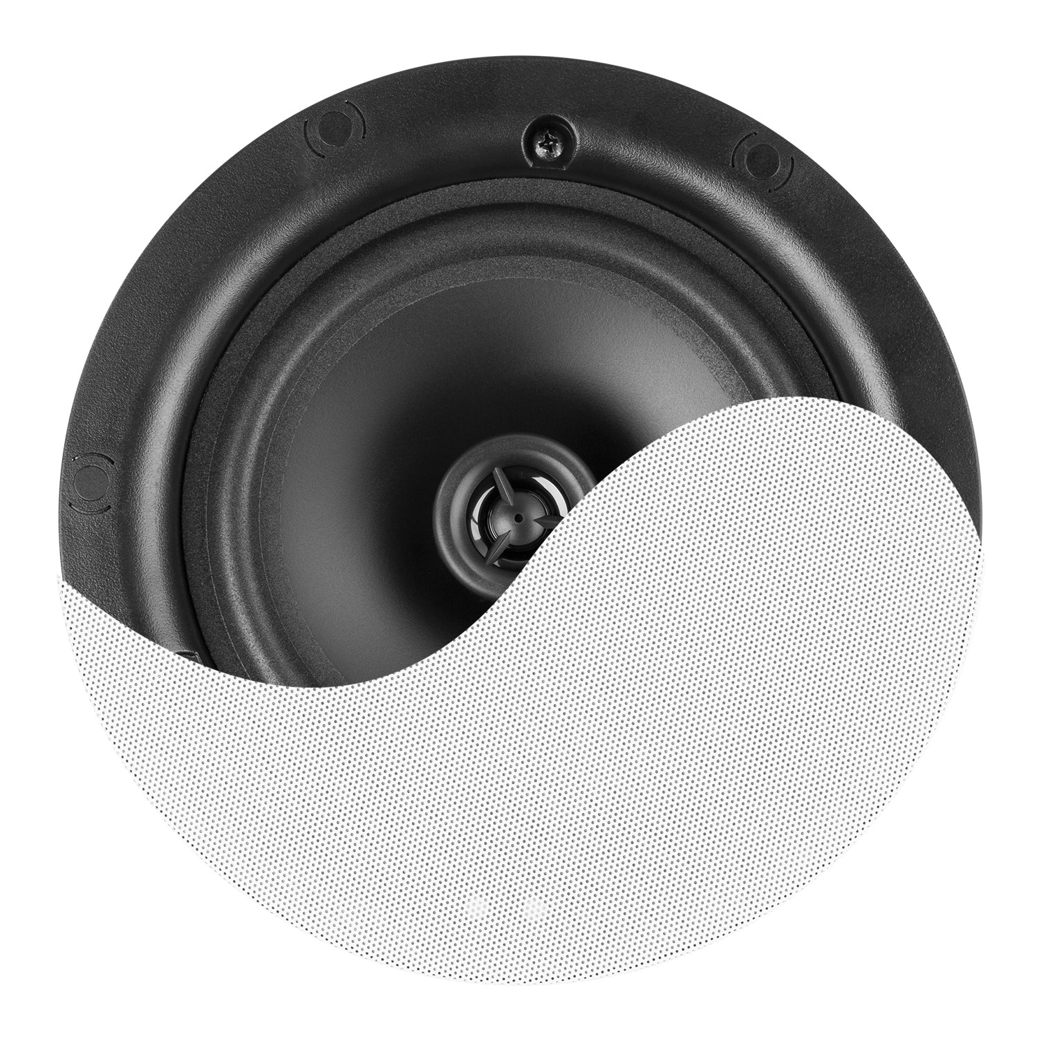 Difuzor incastrabil tavan, 100V, 2 cai, 30W RMS, 6.5", alb, Power Dynamics NCSP6