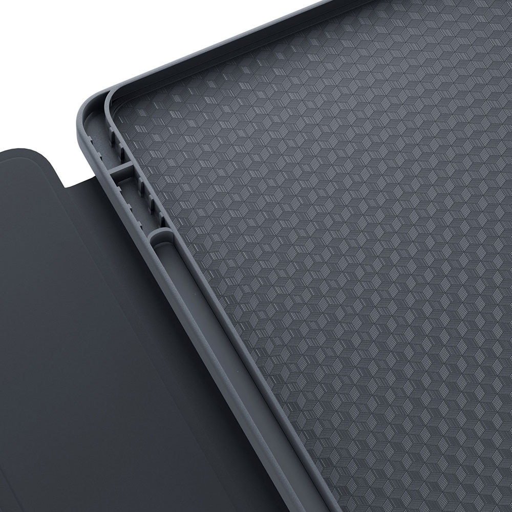Husa tableta, Samsung Galaxy Tab S9 FE, protectie moale, functie Wake/Sleep, negru, 12 inch