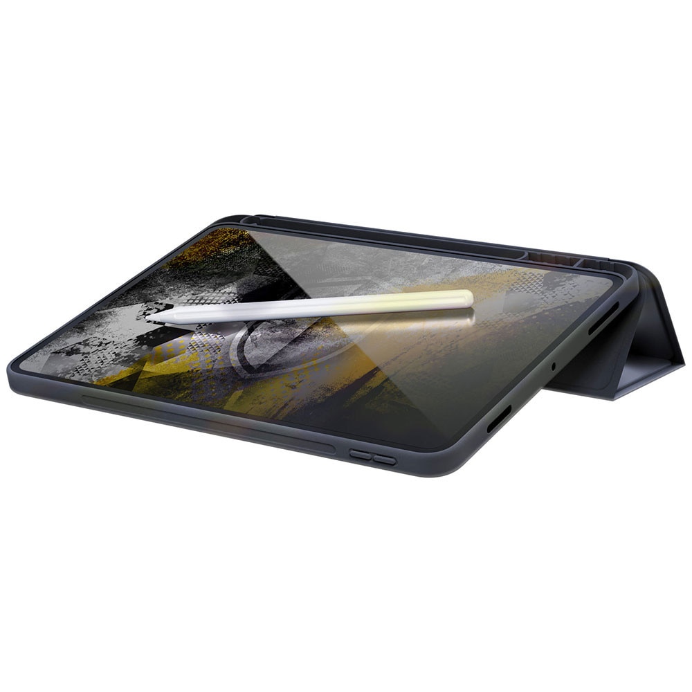 Husa tableta, Samsung Galaxy Tab S9 FE, protectie moale, functie Wake/Sleep, negru, 12 inch