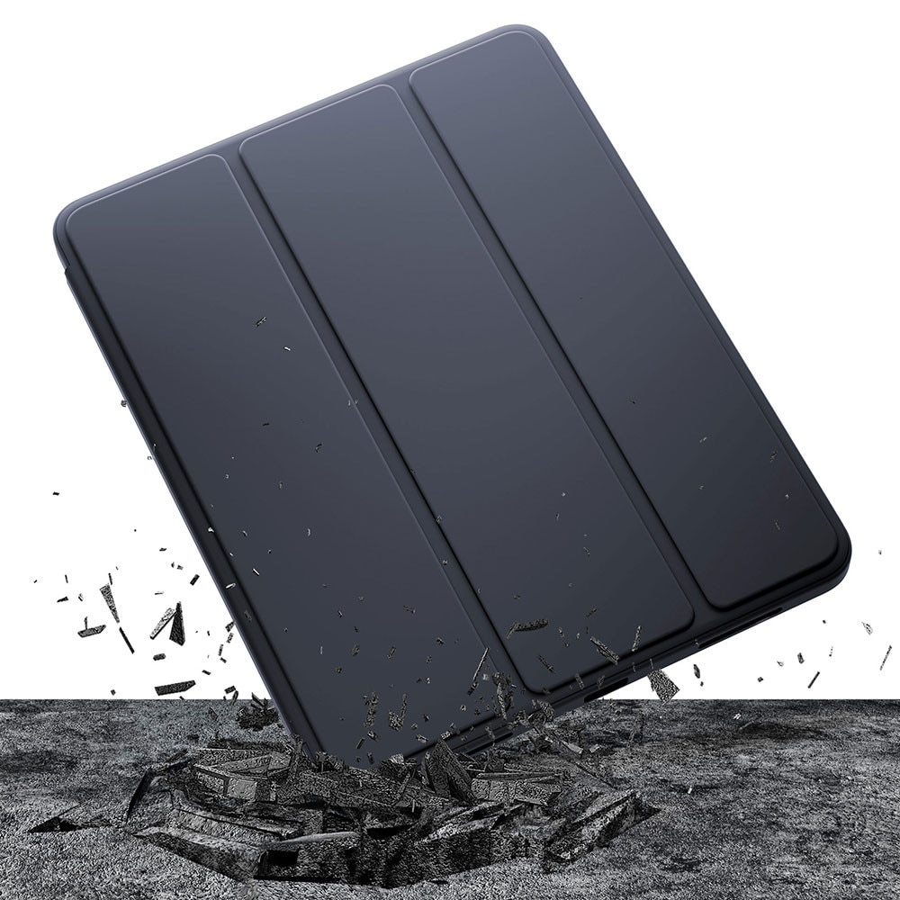 Husa tableta, Samsung Galaxy Tab S9 FE, protectie moale, functie Wake/Sleep, negru, 12 inch
