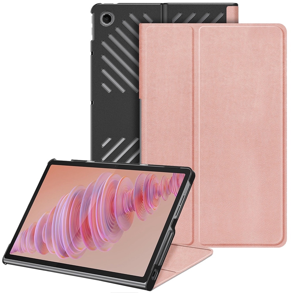 Husa pentru Lenovo Tab Plus 11.5 cu functie wake-up/sleep tip stand rose gold