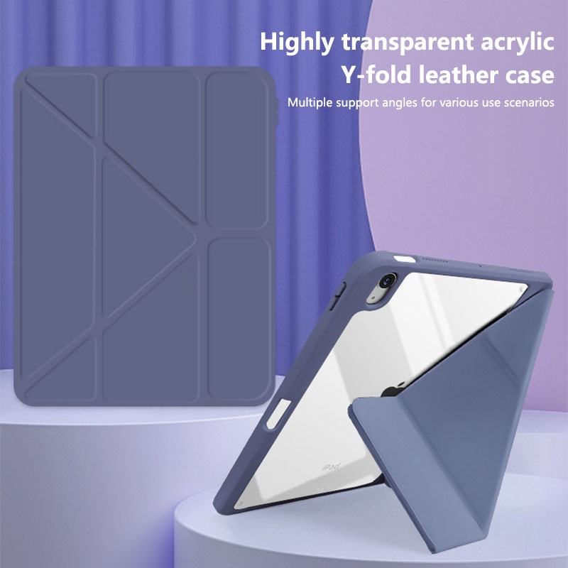 Husa protectie tableta, Zeguer, pentru Apple iPad Air 11" 2024 / 2025 M2, M3, cu suport pentru pix, unctie wake-up/sleep, violet