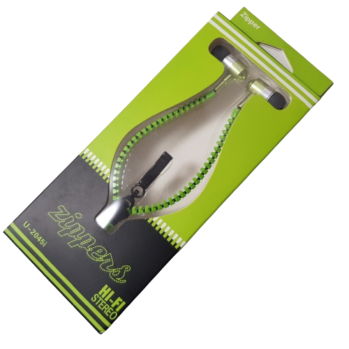 Casti tip fermoar cu microfon, sunet puternic X-Bass PRO, culoare verde