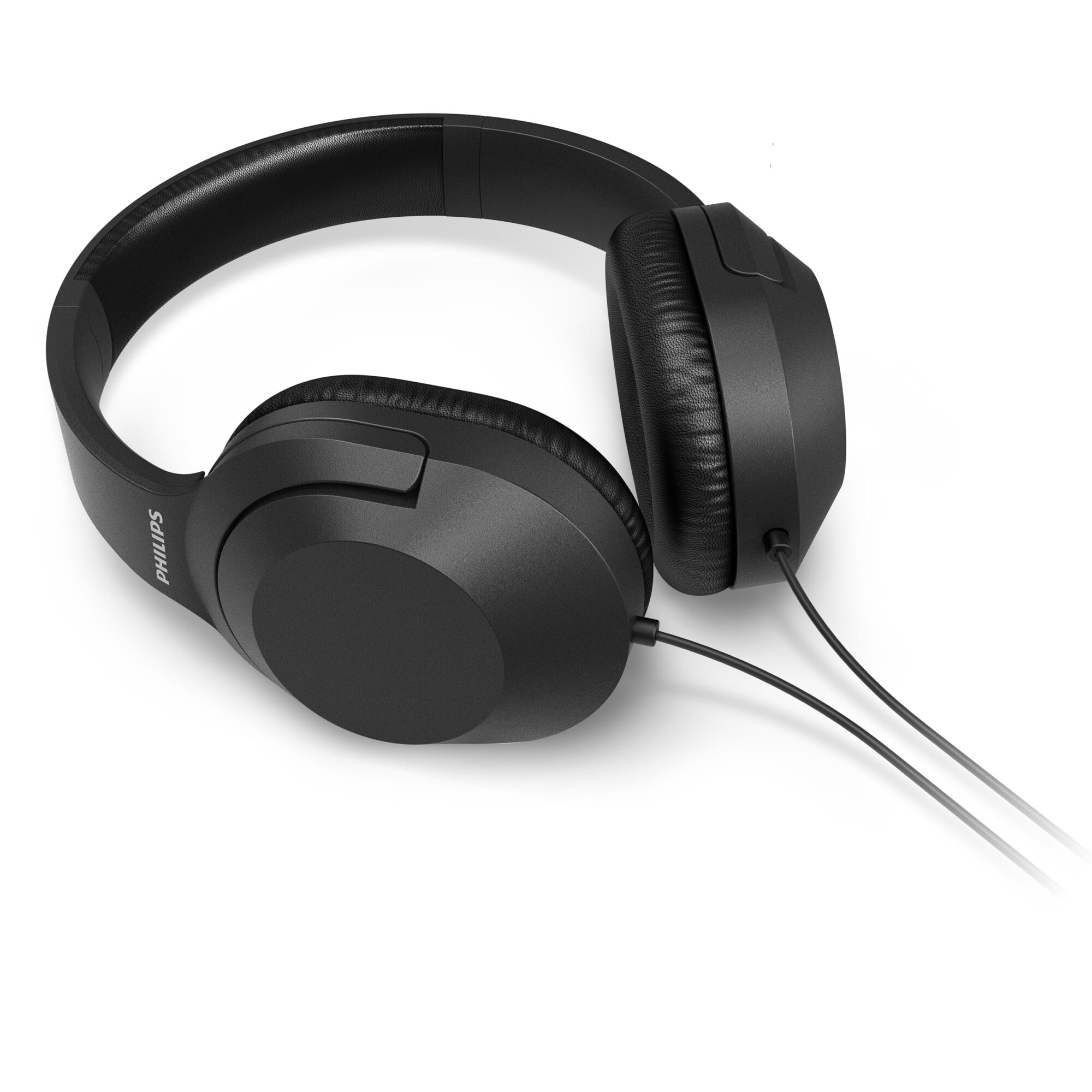 Casti Audio Over-Ear Philips, TAH2005BK/00, cu fir, Negru