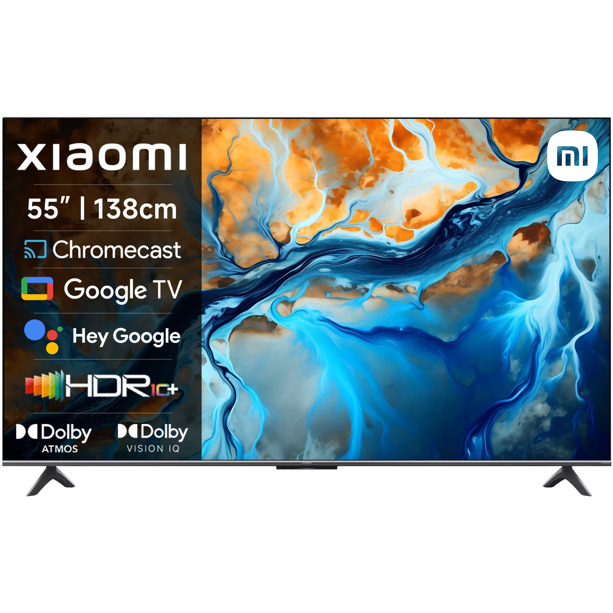 Televizor Xiaomi Mini LED S Mini, 138 cm, Smart Google TV, 4K Ultra HD, 100 Hz, Clasa G (Model 2025)