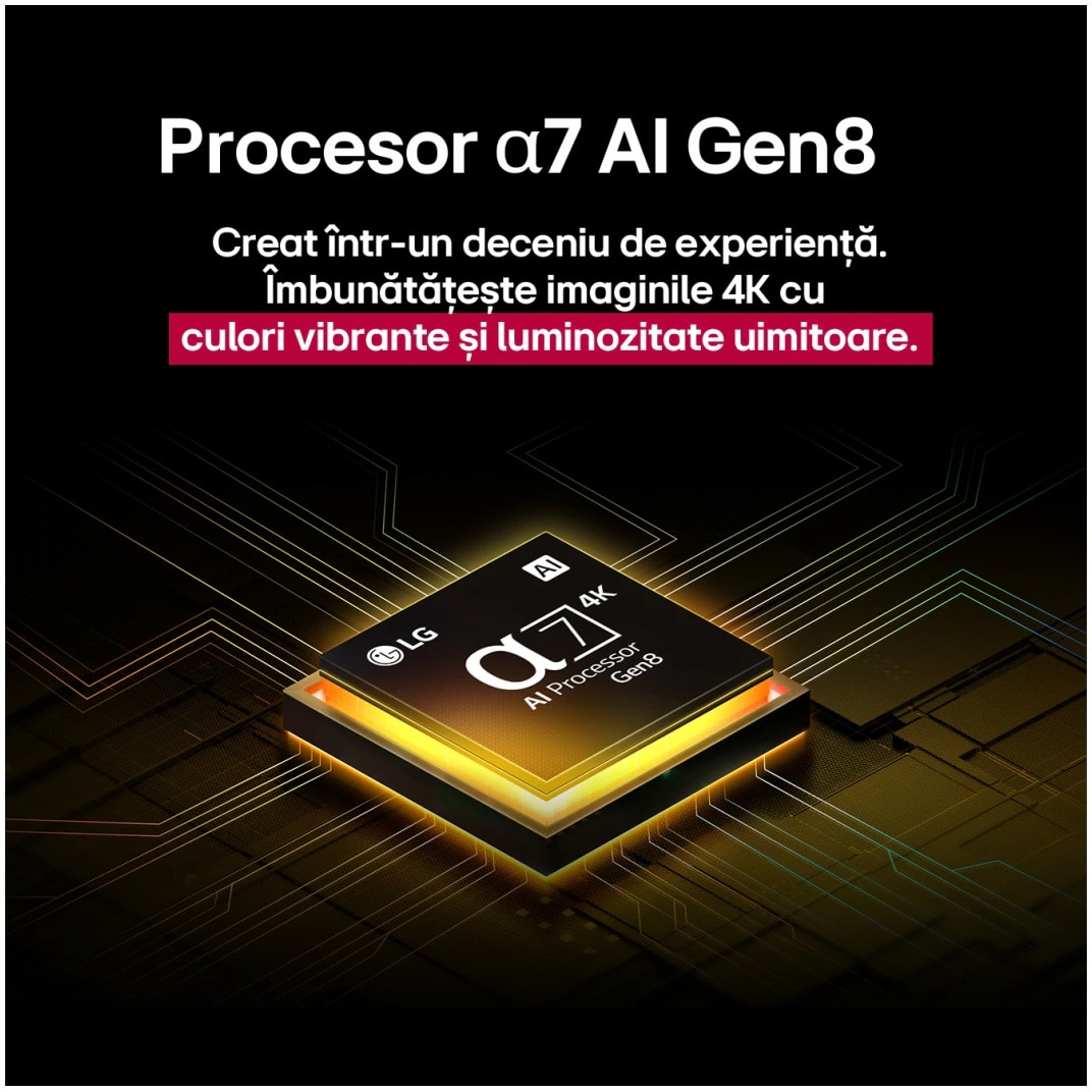 Televizor LG QNED 65QNED80A3A, 164 cm, Smart, 4K Ultra HD, Clasa E (Model 2025)
