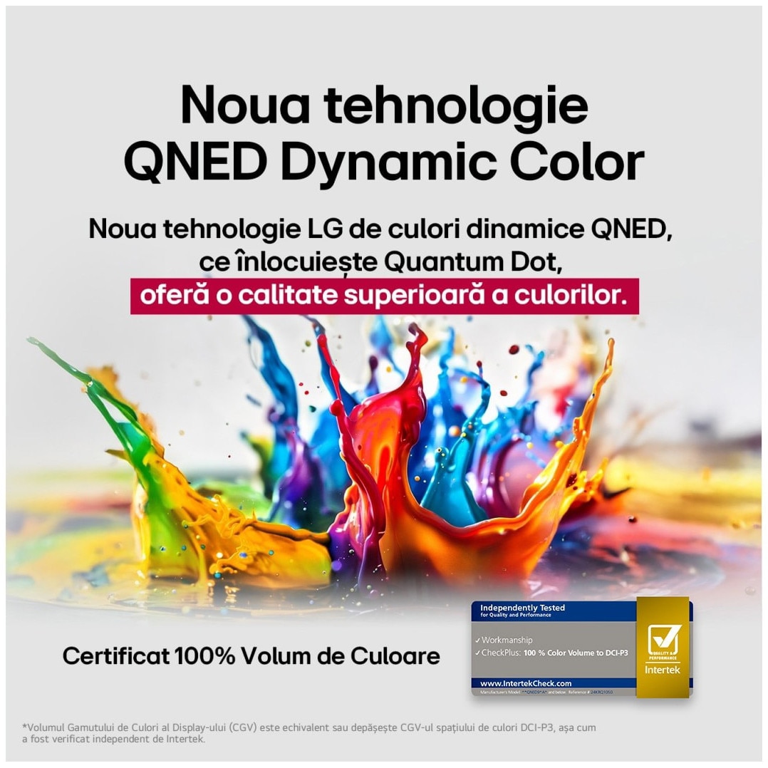Televizor LG QNED 65QNED80A3A, 164 cm, Smart, 4K Ultra HD, Clasa E (Model 2025)