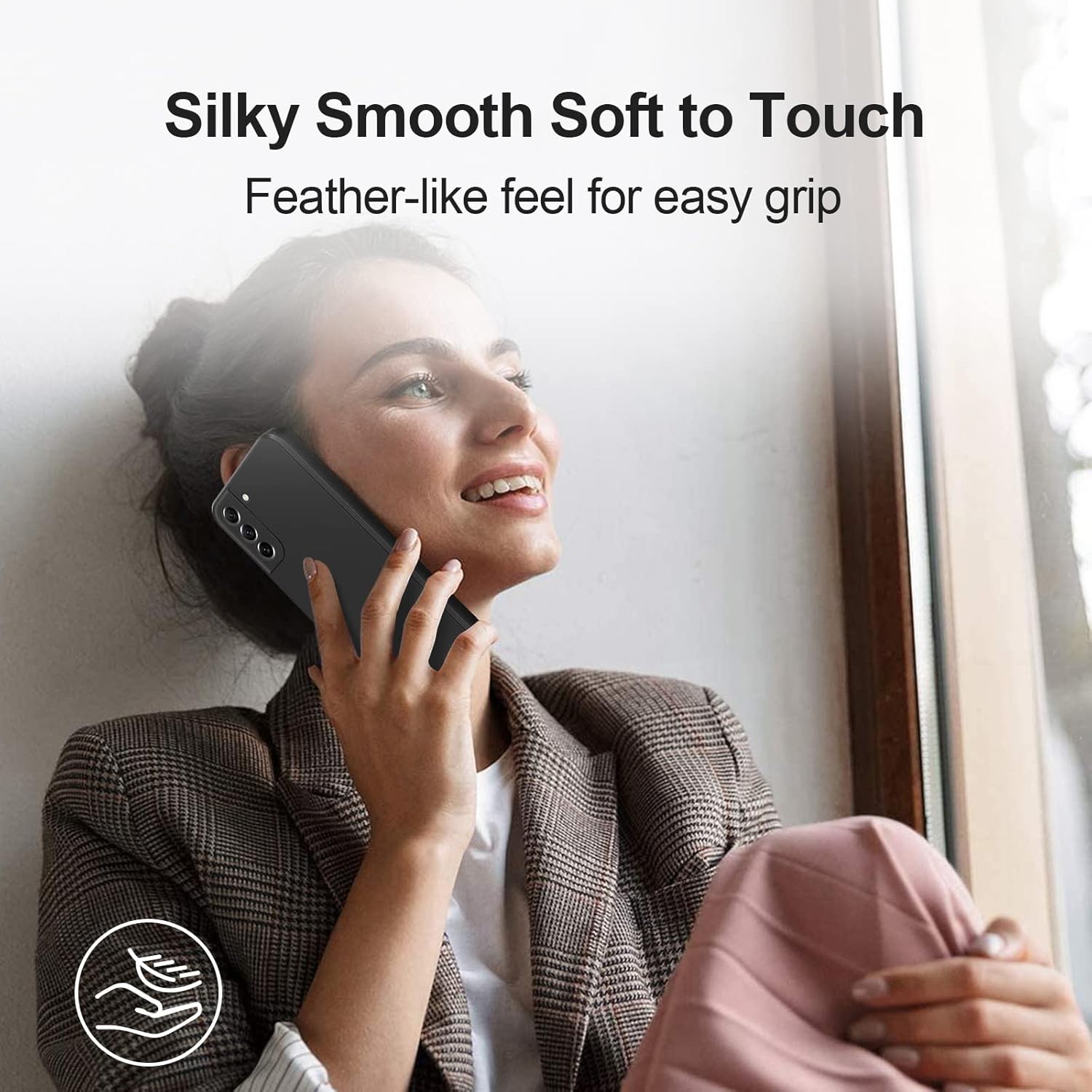 Husa telefon compatibila cu Samsung Galaxy S21 FE, Soft Silicone Premium, Anti-Soc, Protectie camera, Microfibra interior ( catifea ), Margini Ridicate pentru Protectia Ecranului, Negru