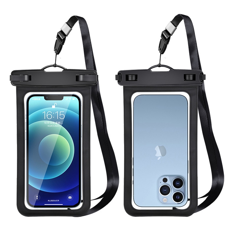 Husa telefon impermeabila, 6.7 inch, utilizare subacvatica, compatibila cu toate dispozitivele, neagra