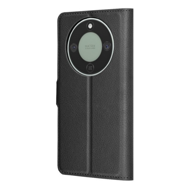 Husa Upzz® Leather Folio Compatibila cu Honor Magic 8 Lite, Magnet, Suport Card - Black