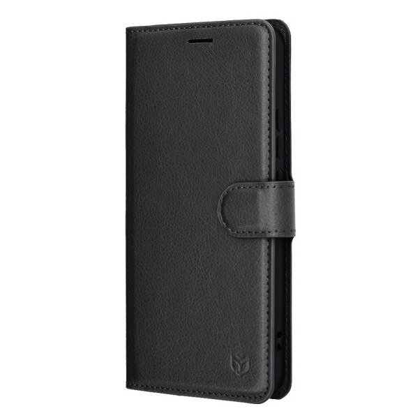 Husa Upzz® Leather Folio Compatibila cu Honor Magic 8 Lite, Magnet, Suport Card - Black